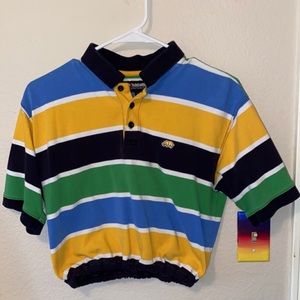 Cropped Colorful Polo